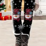 Fashion Pattern Elastic Leggings Trendy Women