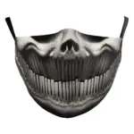 Lightweight Double-Layer Digital Print Skull Funny Face Mask