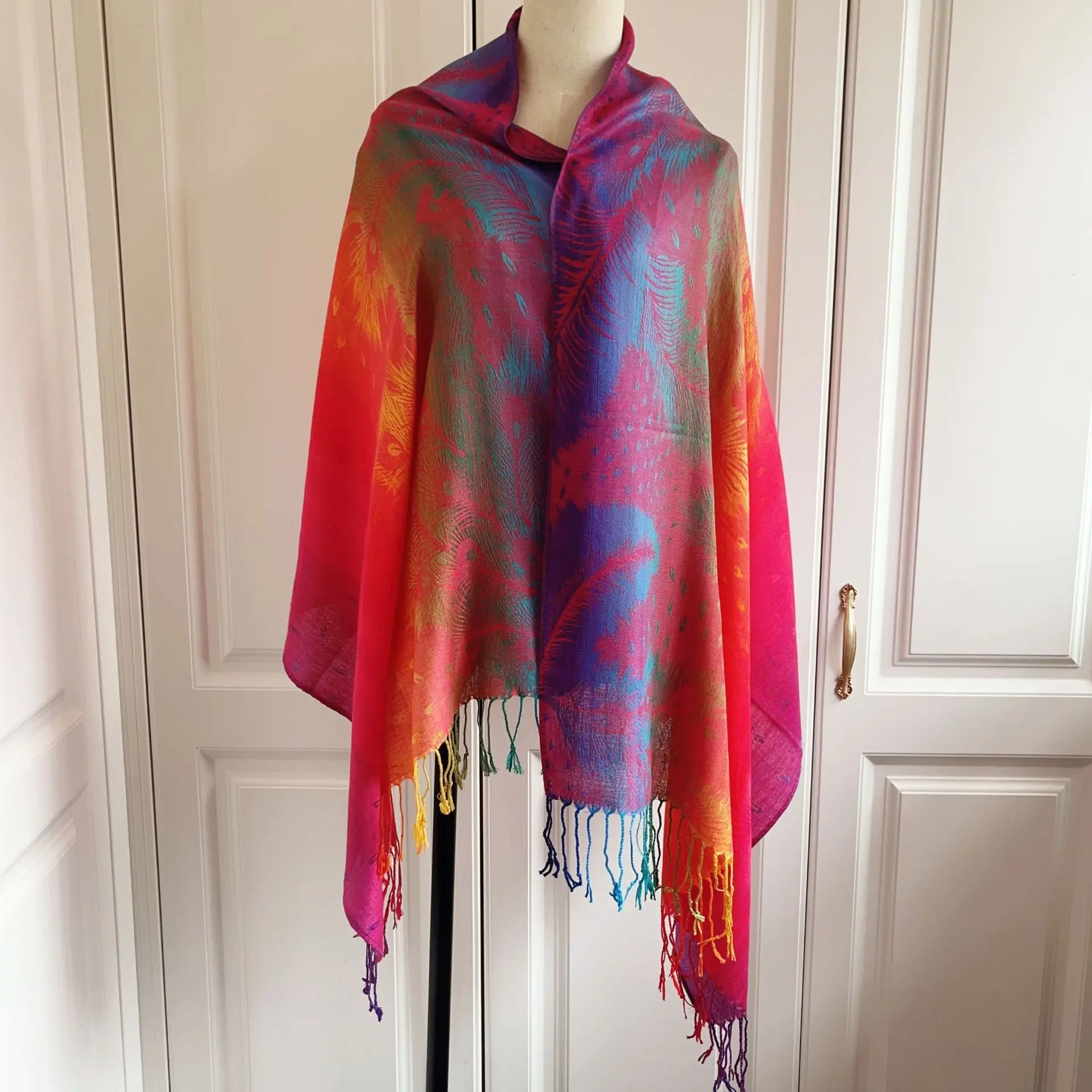 Women's New Ethnic-style Tassel Scarf Cotton Twill Shawl Women's New Ethnic-style Tassel Scarf Cotton Twill Shawl
