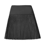 Warm Wool-Blend Pleated Midi Skirt for Winter - Slight Stretch