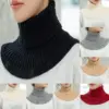 Polyester Geometric Solid-color Neck Scarf
