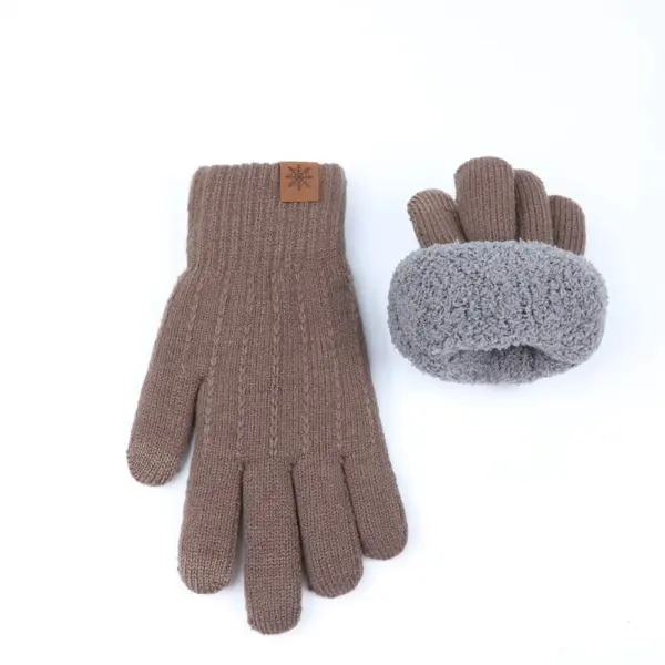 Windproof Cold Protection Fleece-Lined Outdoor Riding Gloves