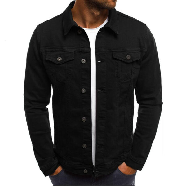 Casual Men Jacket Denim Button Shirt Casual Men Jacket Denim Button Shirt