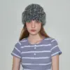 Multi-yarn Blended Wool Beanie For Womencolor-blocked Face-flattering Knit Hat For Fall And Winter Multi-yarn Blended Wool Beanie For Womencolor-blocked Face-flattering Knit Hat For Fall And Winter