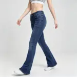 Comfort Stretch Blue Slightly Wide-Leg Women’s Jeans