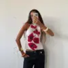 Reversible Printed Halter Tube Top for Women, Slim Fit Reversible Printed Halter Tube Top for Women, Slim Fit