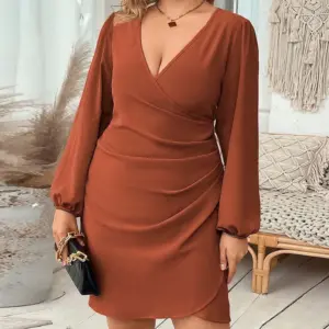 French-Inspired A-Line Dress for Autumn/Winter, High-Waist