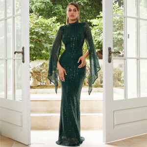 Long Sequined Evening Dress Bridesmaid