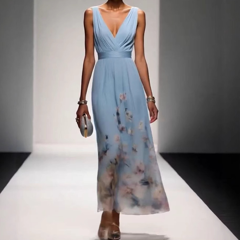 Evening Gown Elegant V-neck Cross-border Dress Evening Gown Elegant V-neck Cross-border Dress