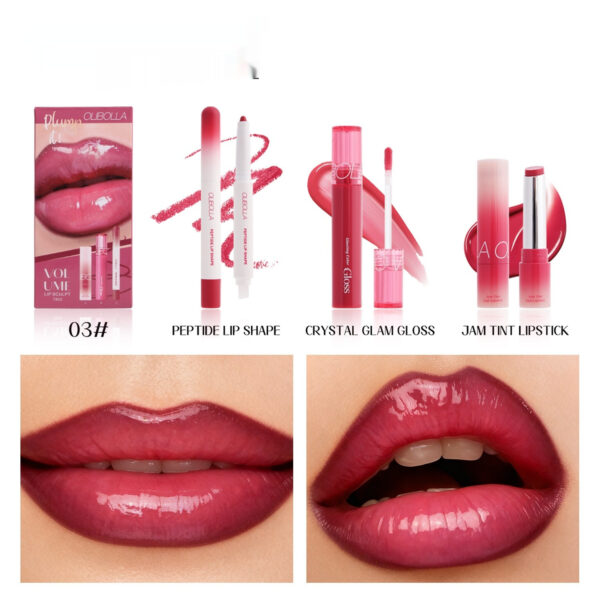 Waterproof Dewy Makeup Set Eyeliner & Lip Gloss Set