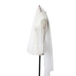 Hand-Sewn Bridal Veil with Waterfall Shape & Mesh