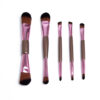 5-Pack Double-Ended Makeup Brushes for Liquid BB Cream, Eyeshadow