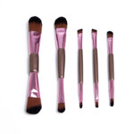 5-Pack Double-Ended Makeup Brushes for Liquid BB Cream, Eyeshadow