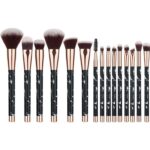 Smooth Full-Face & Eye Marble Makeup Brush Set, 11-Piece