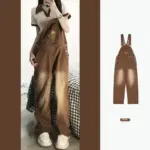 33a3a32b-0360-4027-87a1-8404f2fb54c1_trans.webp High-Waist Denim Suspender Pants with Burger Embroidery