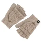 Warmth-Boost Flip-Up Half-Finger Gloves for Women, Winter