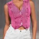 34a9b157-1a37-4f43-b1e8-fbaacc3bd8f5.webp Womens V-neck Denim Vest Top