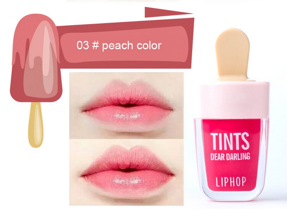 Waterproof Long-Lasting Ice Cream Lip Gloss, 6 Colors