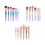 Smoother Foundation Application 7-Piece Diamond Makeup Brush Set