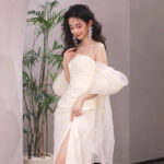 3741c2d0-c02b-414c-90d5-dd36da79b929.jpg Tube Top Light Wedding Dress Bride Simple Long