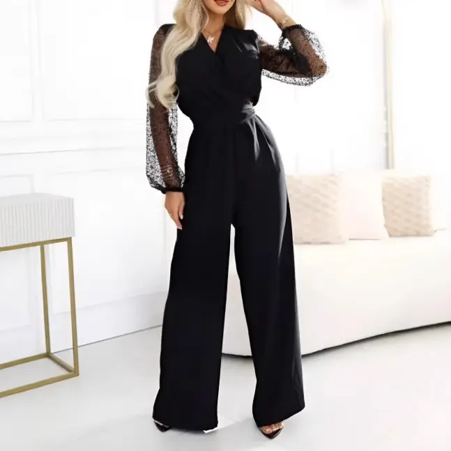 Sequined Top Wide Leg Pants Casual Suit Women Sequined Top Wide Leg Pants Casual Suit Women