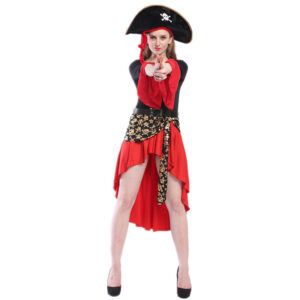 Women’s Polyester Pirate Halloween Costume for Parties