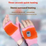 Adjustable USB Heated Warm Gloves with Digital Display