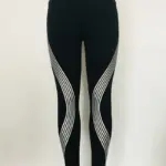 Reflective Leggings Glow in the Dark Night Light Laser Stripes Fitness Yoga Pants Tights Tracksuit Women