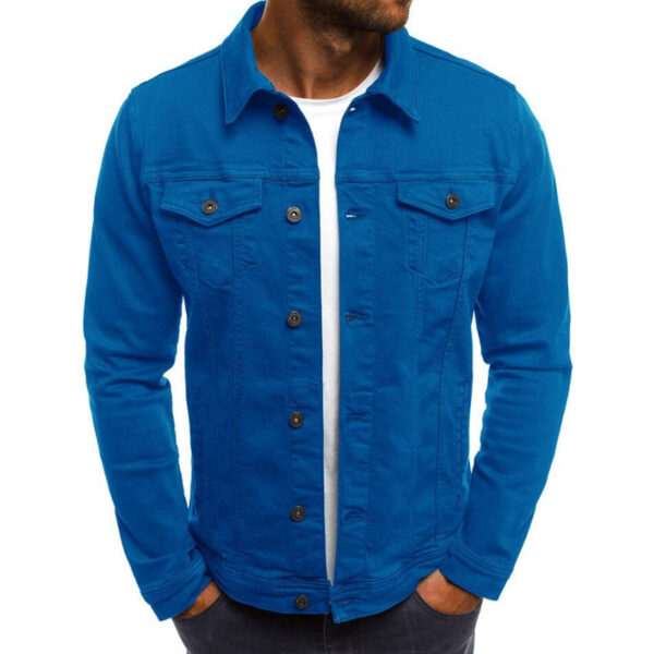 Casual Men Jacket Denim Button Shirt Casual Men Jacket Denim Button Shirt