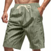 Breathable Linen Relaxed-Fit Men’s Shorts for Summer Beach Breathable Linen Relaxed-Fit Men’s Shorts for Summer Beach