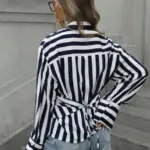 Women's Striped Loose Shirt