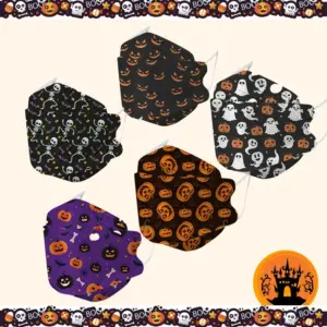Halloween KF94 Fish Mouth Face Mask 3-Level Filtration 10-Pack