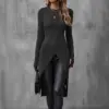 Figure-Hugging Drapey Milk Silk T-Shirt for Women - Slim Fit Figure-Hugging Drapey Milk Silk T-Shirt for Women - Slim Fit