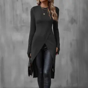 Figure-Hugging Drapey Milk Silk T-Shirt for Women - Slim Fit