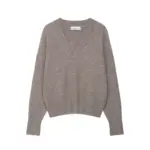 3ab1be2c-efa7-415a-b32c-a28b28485633.webp Pure And Alluring Sweater Womens AutumnWinter Long-Sleeve Soft V-Neck Knit Top