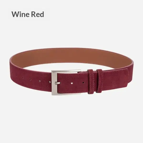 Wide Genuine Leather Waist Belt for Women, Retro Pin Buckle