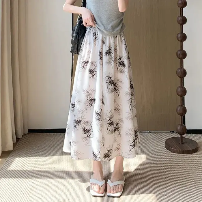 Women's Slim-fit Ink-wash Wide-leg Pants Women's Slim-fit Ink-wash Wide-leg Pants