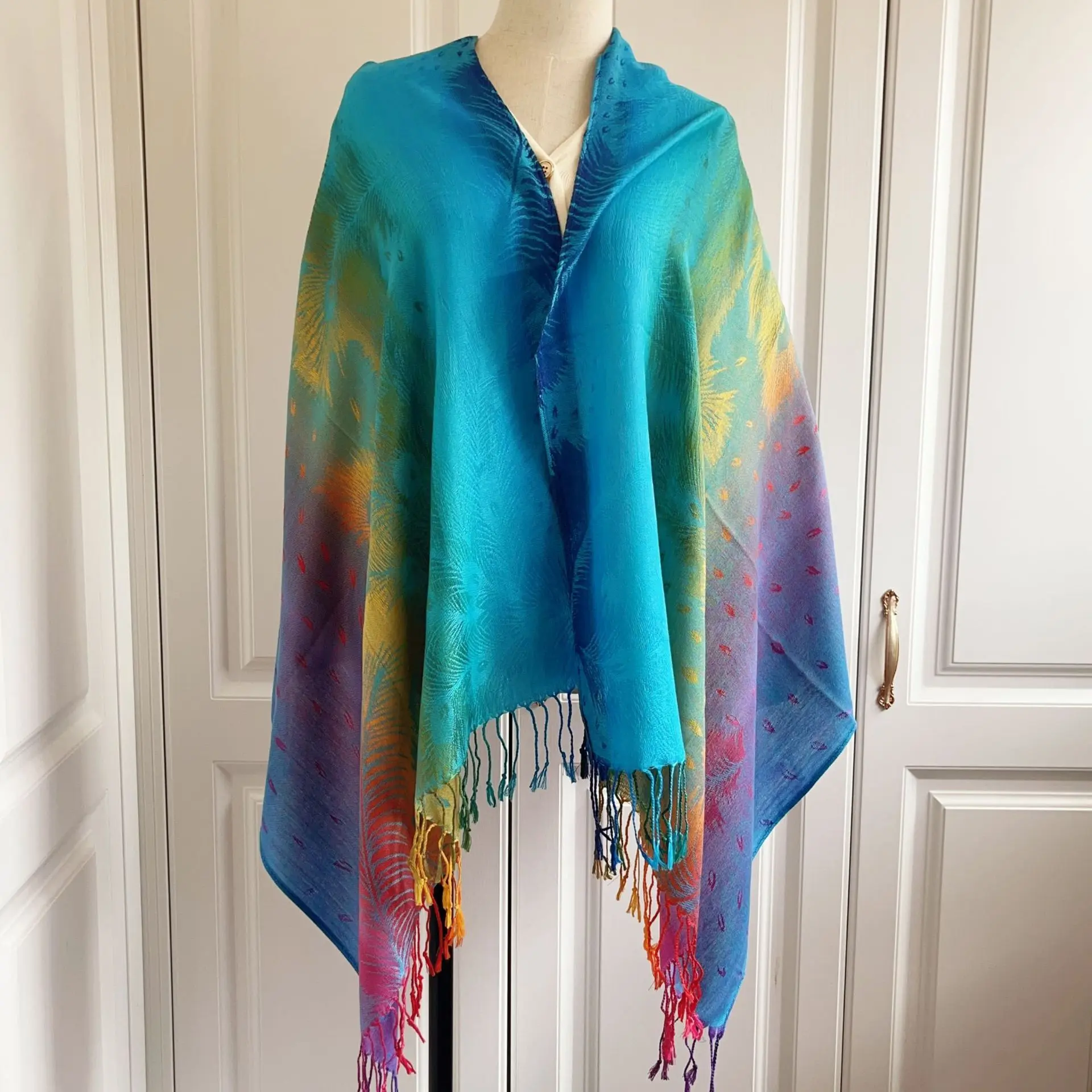Women's New Ethnic-style Tassel Scarf Cotton Twill Shawl Women's New Ethnic-style Tassel Scarf Cotton Twill Shawl