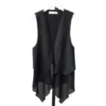3d9be975-500f-4846-8660-ee50a5694e7b.webp Lightweight Korean Chiffon Sleeveless Vest with Irregular Hem
