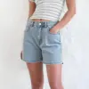 Washed Distressed High-Waist Mini Denim Shorts for Women Washed Distressed High-Waist Mini Denim Shorts for Women