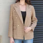 3ff837ae-672c-41f5-b72f-ba905b4d1367.webp Stylish And Elegant Plaid Tailored Blazer