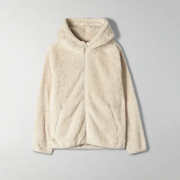 Warmth-Ready Women’s Fleece Zip-Up Hooded Blazer Jacket
