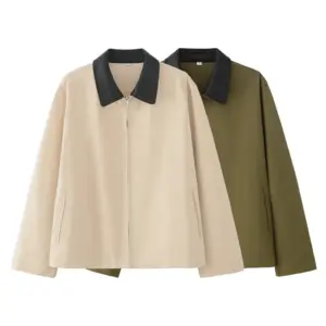 Women's Fashionable Casual Jacket With Lapel Collar