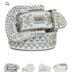 40774f6b-d34a-4785-9d74-91d7f80e022e.webp New Rhinestone Belt With Top-grain Leather Unisex