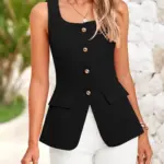 Women's High-End Inner Layer Sleeveless Suit Vest