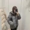 Warm Short Hooded Cotton-Padded Jacket Coat for Women