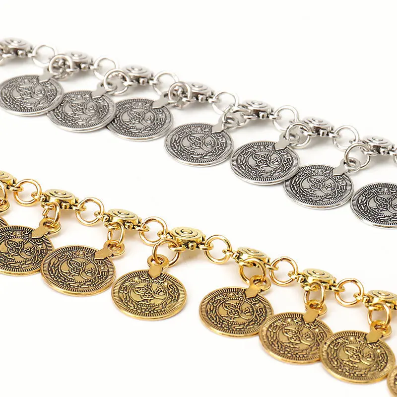 Lightweight Bohemian Tassel Waist Chain, 115 cm Metal Links Lightweight Bohemian Tassel Waist Chain, 115 cm Metal Links