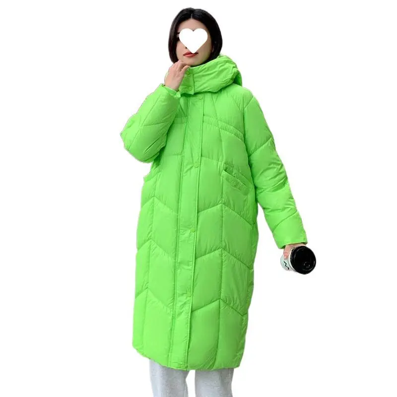 Warm Hooded Relaxed-Fit Knee-Length Padded Cotton Coat Warm Hooded Relaxed-Fit Knee-Length Padded Cotton Coat