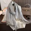 Women's Lightweight Silk Shawl, Elegant Long-style For Socialites