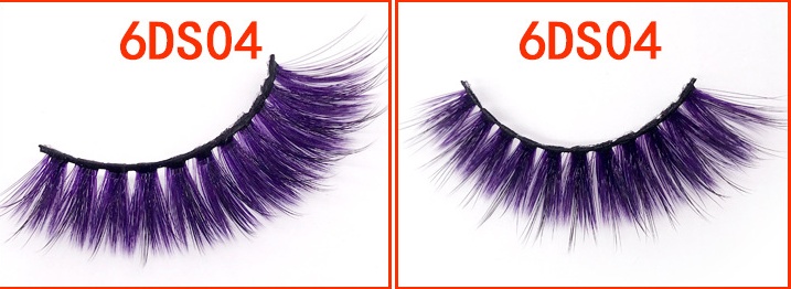 Gradient Color 6 D Mink Effect False Eyelashes, Black Stem Gradient Color 6 D Mink Effect False Eyelashes, Black Stem